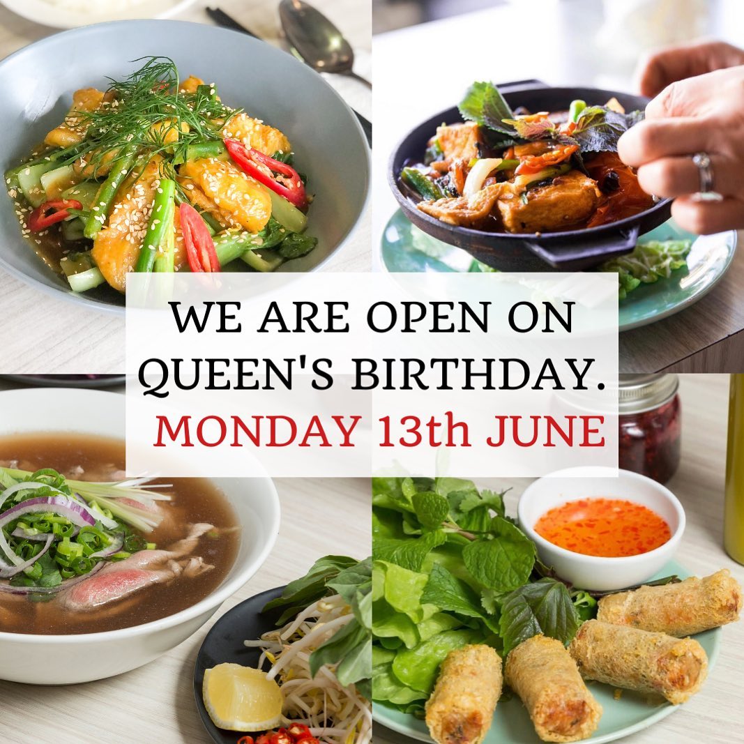 We are open on Queen’s birthday! Book your spot now via our website hanoirose.com.au. 😃
We welcome walk-ins too! 😉

#vietnamesefood #vietnamesecuisine #glutenfree #halalfood #veganfood #healthyfood #melbournefoodie #melbournerestaurants #brunswick #hanoirose #foodforfoodies